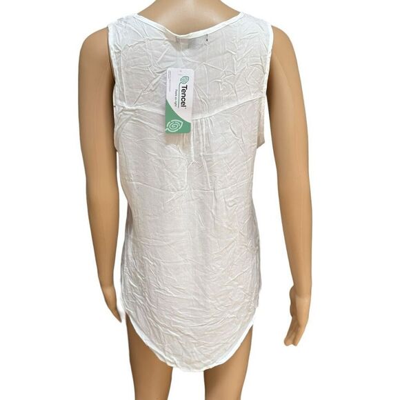 Velvet Heart white sleeveless tops Blouses size XL NWOT - Picture 3 of 7